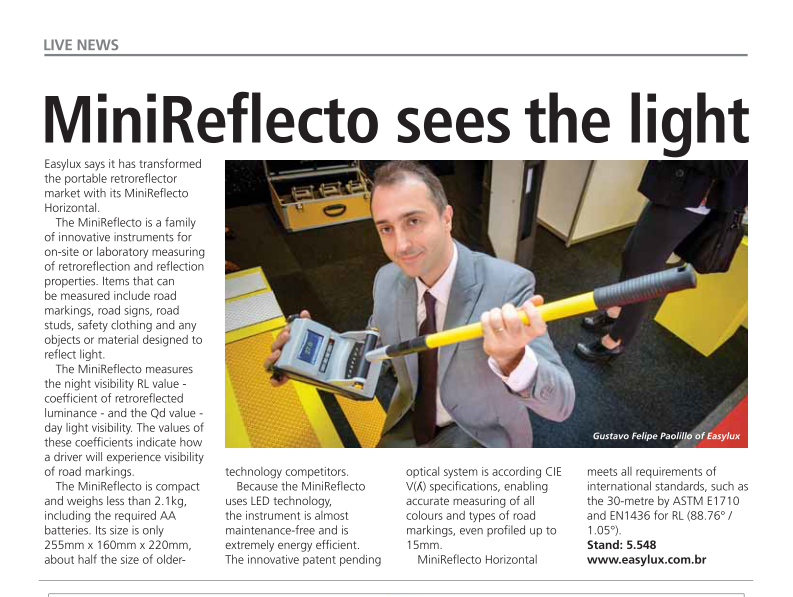 Easylux Retroreflectometer DailyNews