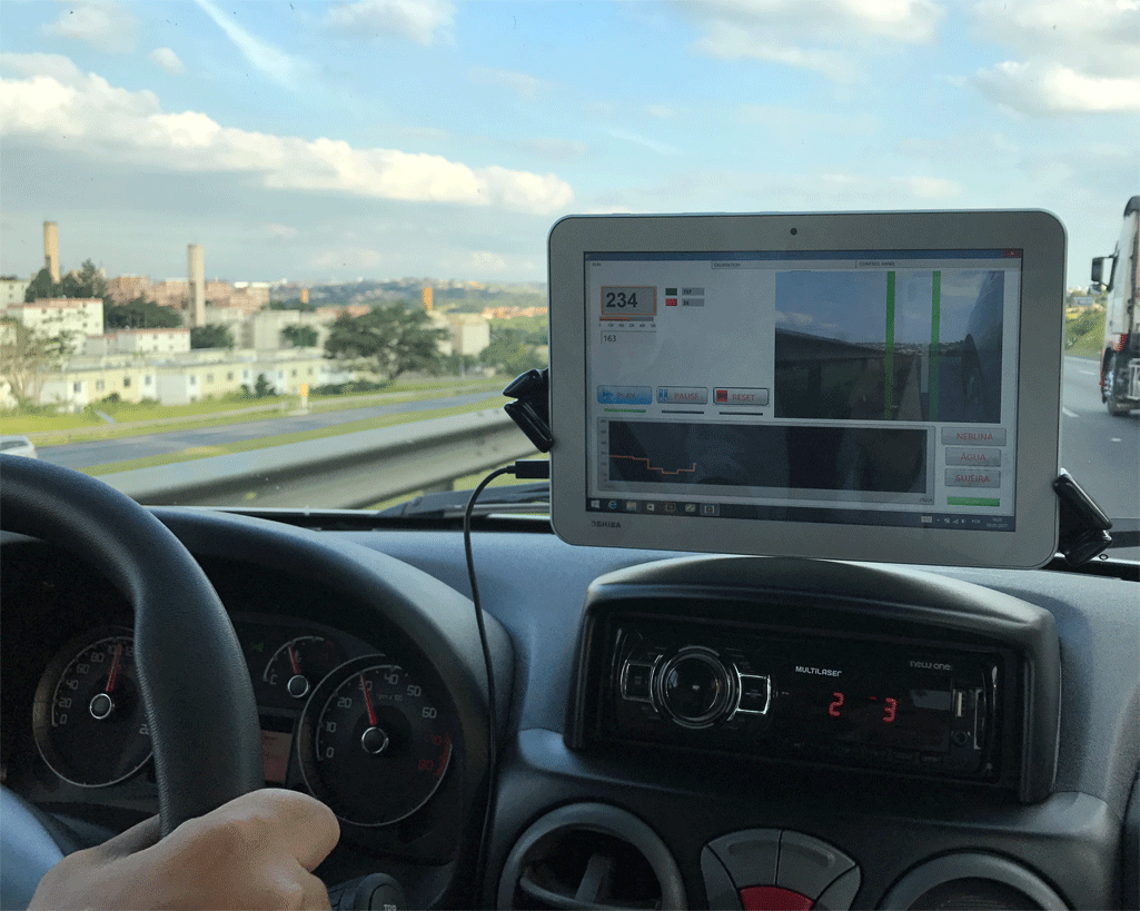 Tableta retroreflectómetro dinámico
